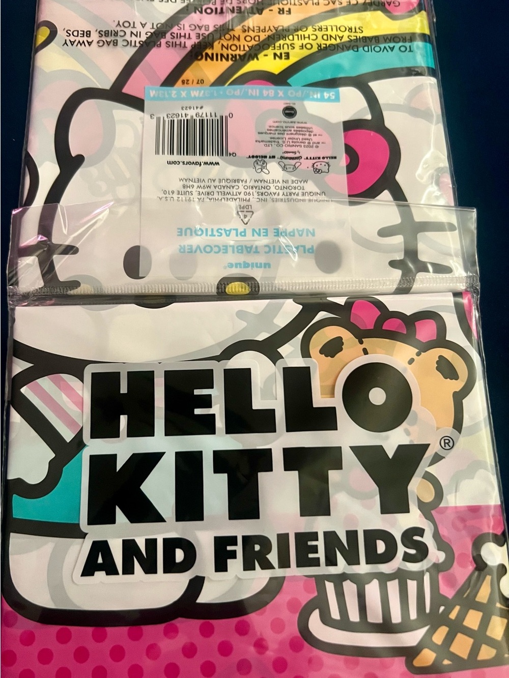 2 Package Hello Kitty and Friends Pink Event Table Cover